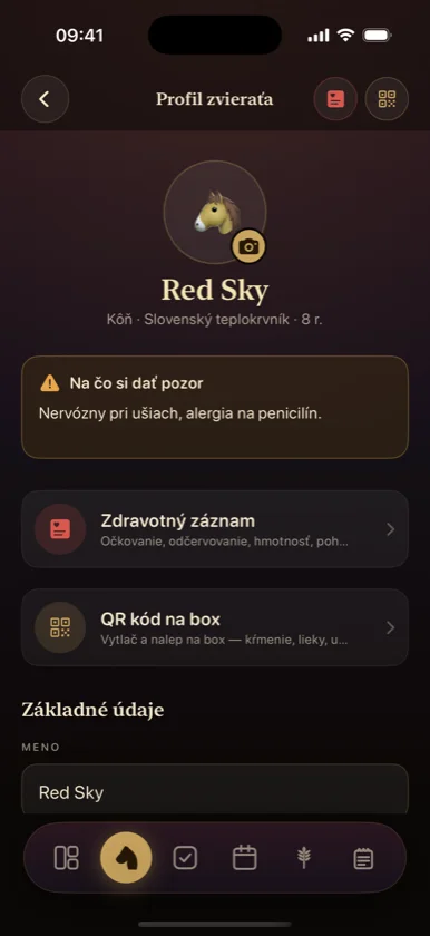 Profil zvieraťa